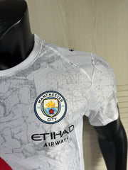 Camisa Manchester City White Stripe Edition