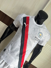Camisa Manchester City White Stripe Edition