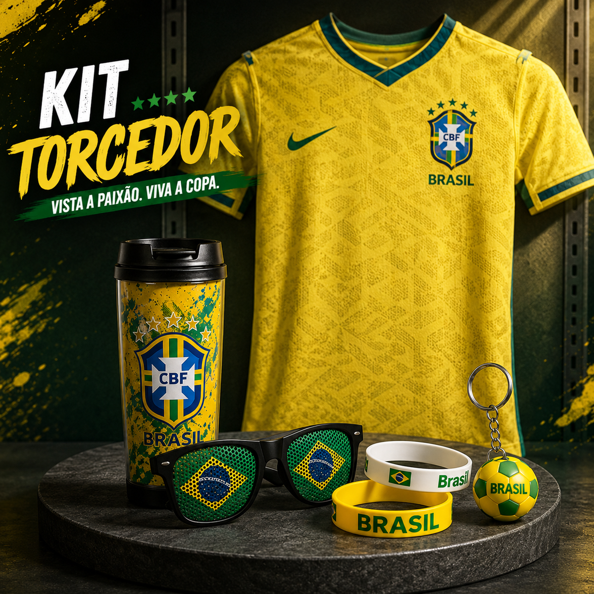 Combo Torcedor Raiz 🇧🇷 - Camisa Oficial