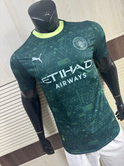 Camisa Manchester City Matrix Green 2026/27 – Versão Jogador Premium