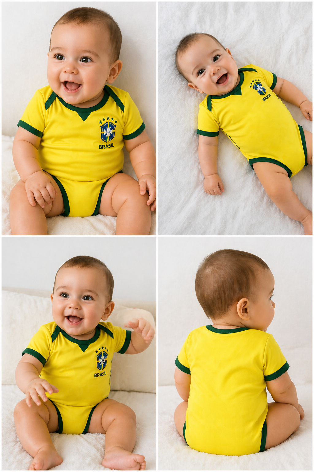 Manto Brasil Baby 🇧🇷 - Seleção Prime 26 - Até 1 ano