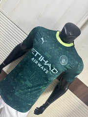 Camisa Manchester City Matrix Green 2026/27 – Versão Jogador Premium