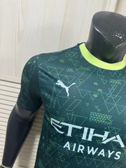 Camisa Manchester City Matrix Green 2026/27 – Versão Jogador Premium
