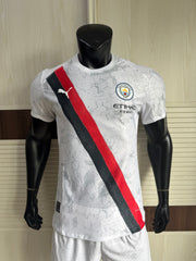 Camisa Manchester City White Stripe Edition