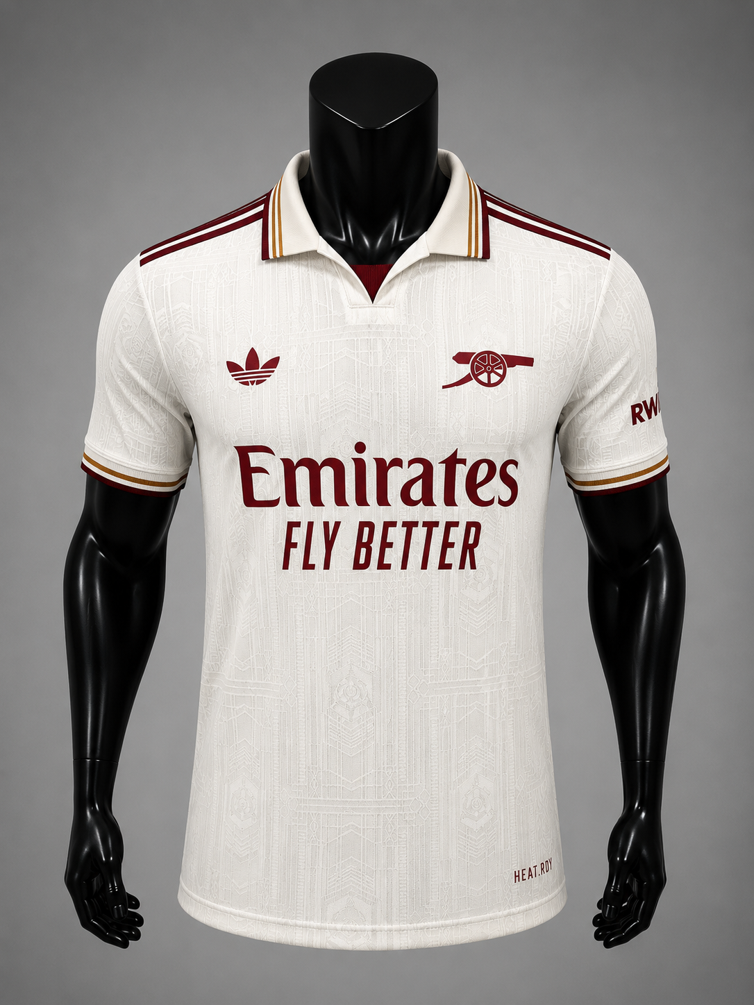 Camisa Arsenal Heritage White 2026/27 – Versão Jogador Premium