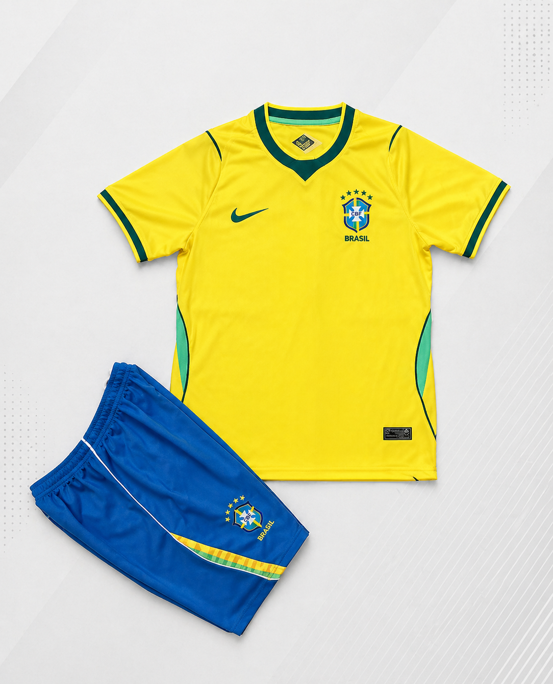 Conjunto Mini Canarinho 🇧🇷 Edição Torcedor Premium