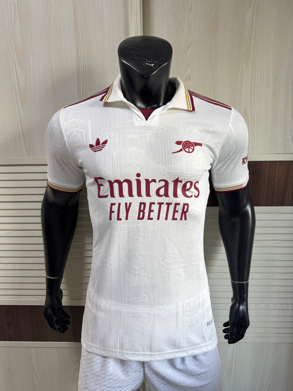 Camisa Arsenal Heritage White 2026/27 – Versão Jogador Premium